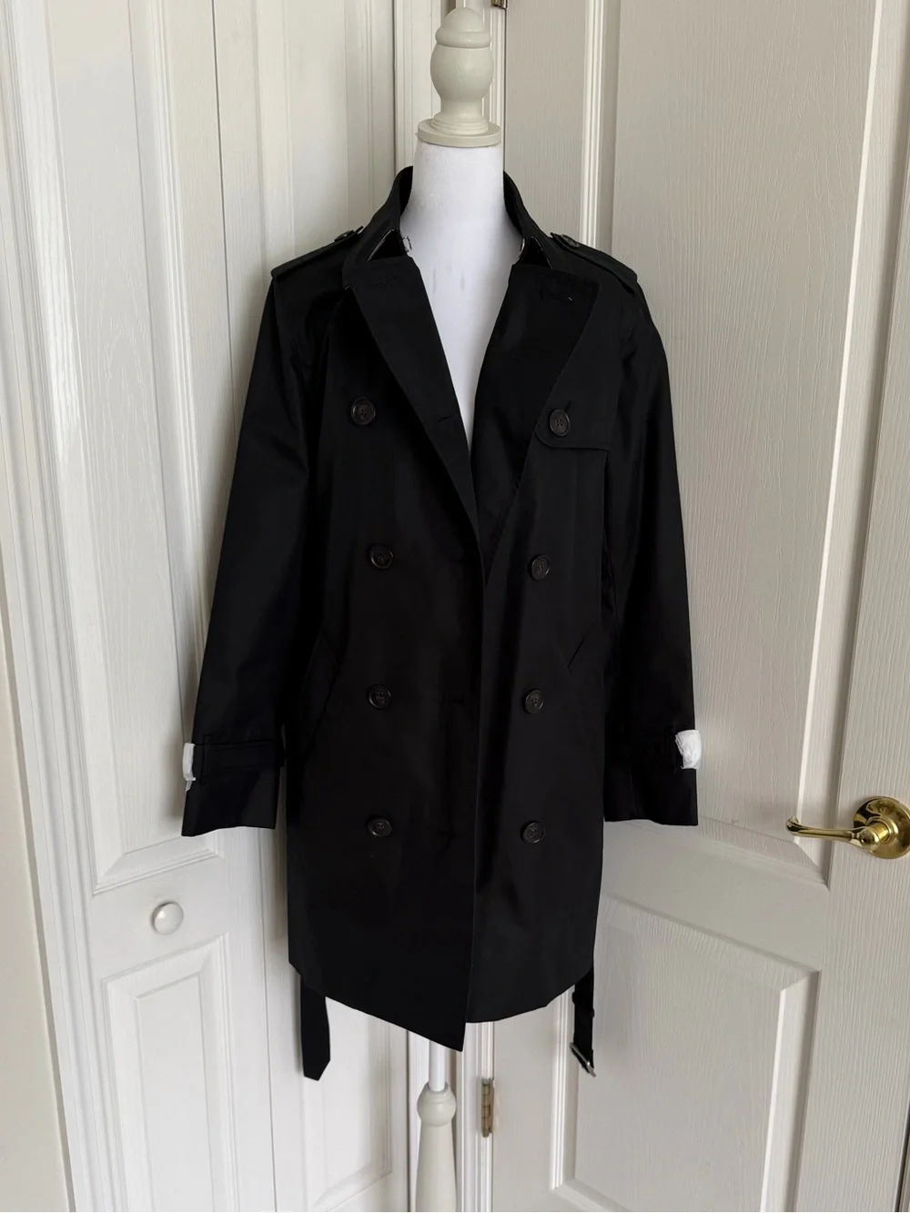 Women’s Black Classic Trench Coat - Timeless Outerwear
